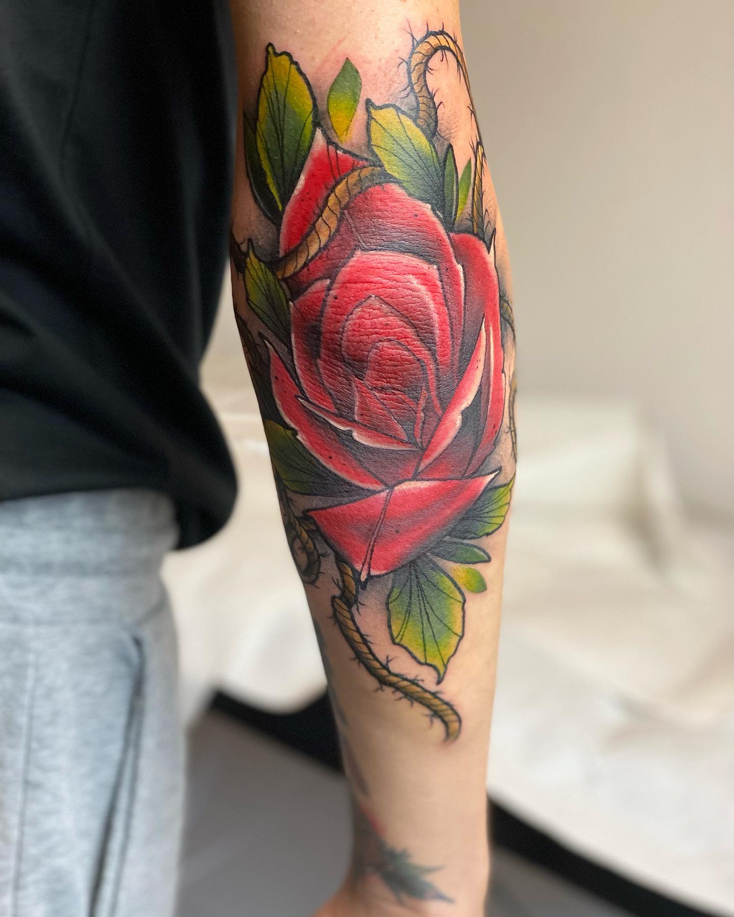A rose is a symbol of love and admiration. If you are a passionate soul and you know of someone worthy of dedicating this tattoo, this will suit you. Show off your love and romantic side with it.