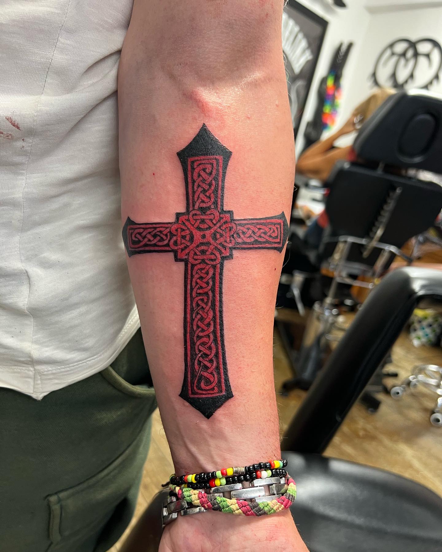 The Celtic Cross is a traditional cross which is created with a circle around the intersection of arms and stems. It has also powerful meanings such as strength and knowledge. Give this fabulous cross a shot.