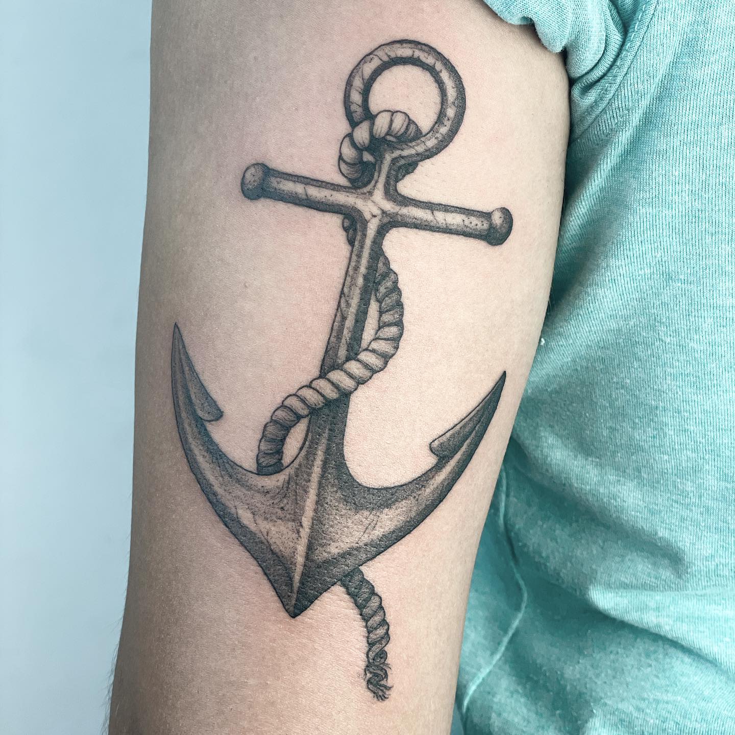 The one above is a cool tattoo to look at. To show your love of sea, an anchor tattoo is one of the best options.